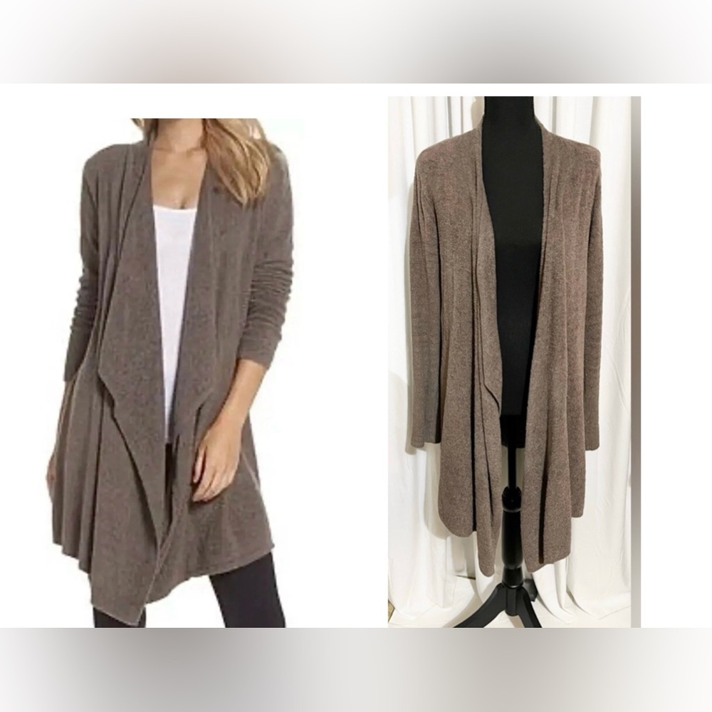 Barefoot Dreams Bamboo Chic Cozy Calypso Wrap Knit Sweater Wrap Cardigan